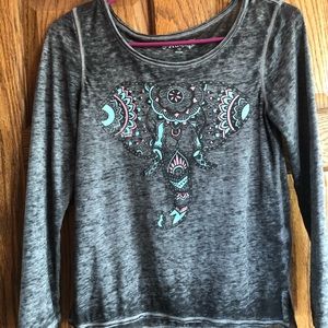 Cute Mud brand mesh long sleeve shirt!